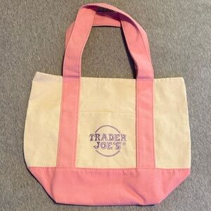 Trader Joe’s pink mini tote bag